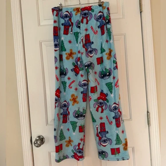 Disney Stitch Christmas Pajama Pants, Large - Picture 2 of 5